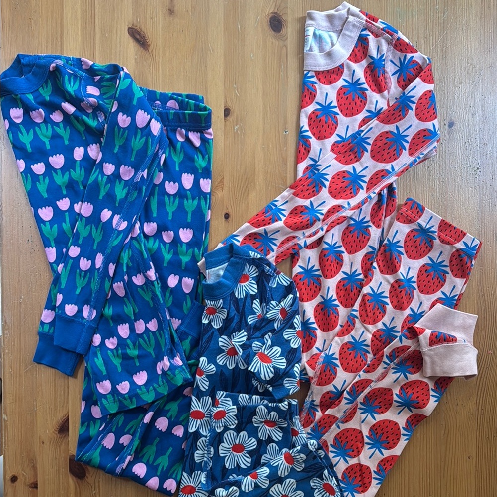 Hanna Andersson Blue and Red Pajama Sets